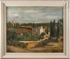 Paul HANNAUX (1897-1954)-Paysage animé au Maghreb-img1