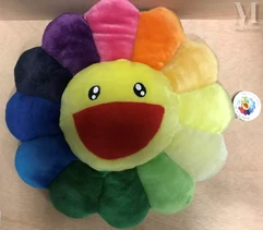 Takashi MURAKAMI (Né en 1962)-Flower Cushion Rainbow-img1
