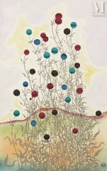 Georges HUGNET (Saint Martin de Ré 1906 - Paris 1974)-Fleurs-img1