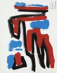 Raoul HAUSMANN (Vienne 1886 - Limoges 1971)-Composition 1962-img1