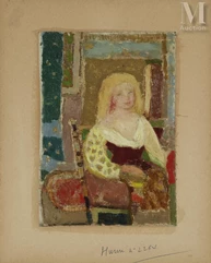 Stanislas ELESZKIEWICZ (Czutowie k.Poltawy 1900-Paris 1963)-Jeune femme assise-img1