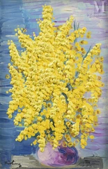Moise KISLING (Cracovie 1891- Sanary sur mer 1953)-Les mimosas-img1