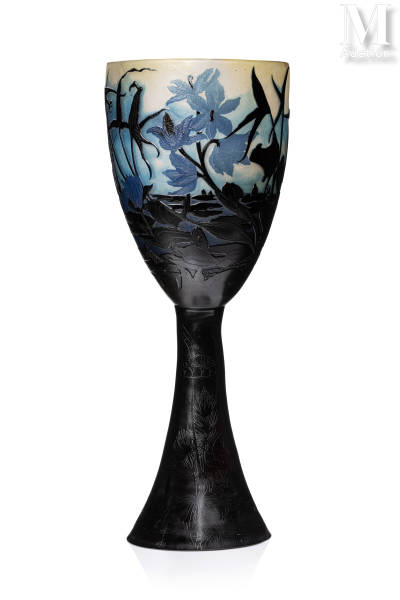 Emile Gall&eacute; estimation gratuite vase en verre vente aux ench&egrave;res publiques art nouveau