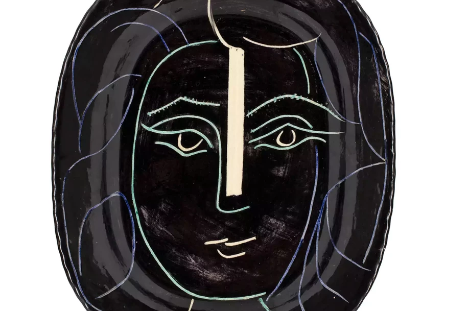 Pablo PICASSO (Malaga 1881 - Mougins 1973)-Visage femme-img1