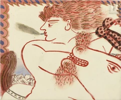Alexandre FASSIANOS (né en 1935)-Femme et cheval, circa 1980-img1