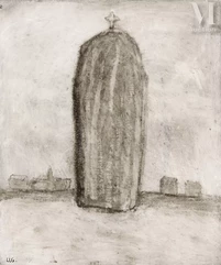 Loïc LE GROUMELLEC (né en 1957)-Mégalithe, 1987-img1