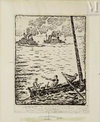 Paul SIGNAC (Paris 1863 - 1935)-Guette! Guette! Yvon…-img1