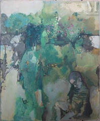 Philippe CARA COSTEA (Méréville 1925-Sadas 2006)-L' enfant dans le jardin-img1