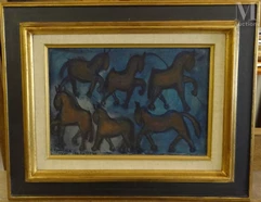 Magdalena RADULESCU (1902 - 1983)-Les chevaux-img1