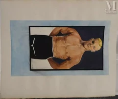 Francis BIRAS (né en 1929)-Nageur-img1