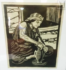 Jules MIGONNEY (1876-1930)-Potière kabyle.-img1