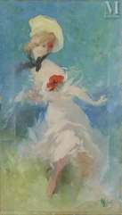 Jules CHERET  (Paris 1836- Nice 1932)-
Femme au coquelicot-img1