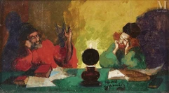 André DEVAMBEZ  (Paris 1867 - Paris 1943)-Les philosophes-img1