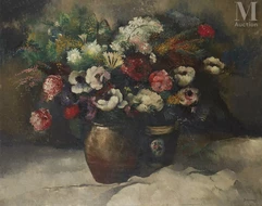 Paul-Elie GERNEZ (Valenciennes 1888 - 1948)-Bouquet de fleurs-img1