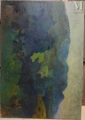 Jacques VAN DEN BUSSCHE Né en 1925-Le soir près d'Aix en Provence-img1