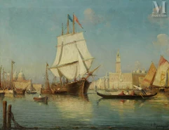 Vincent MANAGO (1880 - 1936)-Vue de Venise-img1