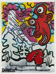 Hervé DI ROSA (né en 1959)-Sans titre, 1988-img1