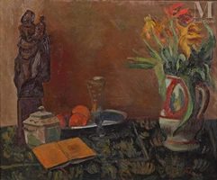 Adolphe FEDER (Odessa 1886-  France 1943)-Composition à la Vierge-img1