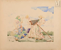 Boris KRYLOFF (1891 - 1977)-Les paysannes-img1