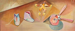Joan PONC  (Barcelone 1927 - Saint Paul de Vence 1984)-Le pantin et les chaussons-img1