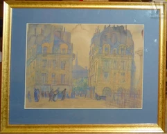 Fernand Fortuné  TRUFFAUT  (1866-1955)-Sur le Ponf Neuf-img1