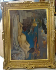 Louis Ferdinand ANTONI (1872-1940)-Nu allongé devant la mer-img1