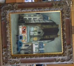 Eugène BABOULENE (Toulon 1905 - 1994)-La maison noire Paris-img1