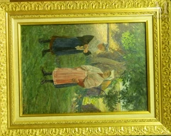 Henri CHARRIER (Paris 1859-1950)-Les bretonnes-img1