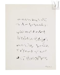 Judit REIGL (née en 1923)-Ecriture d'après musique, circa 1960-img1