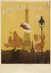 Erik DIETMAN (1937-2002)-Paysage hyperréaliste - Paris Moutarde, 1975-img1