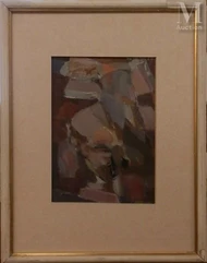 René LEIDNER (1921-2005)-Composition aux couleurs pastel-img1