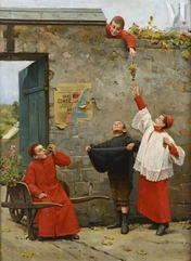 Paul-Charles CHOCARNE-MOREAU  (Dijon 1855- Neuilly sur Seine 1931)-La vendange des enfants de cœur-img1