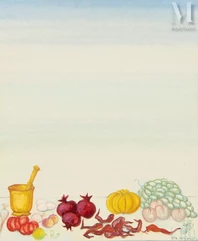 Jellal Ben ABDALLAH (Tunis 1921-2017)-Nature morte-img1