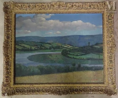 Angel ZARRAGA ( Attribué à ) (1886 - 1946)-Paysage-img1