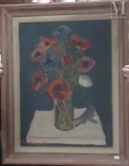 Pierre TROFIMOFF (Marseille 1925 - Toulon 1996)-Le bouquet d'anémone-img1