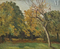 Alfred SWIEYKOWSKI (1869-1953)-Le parc Potocki-img1