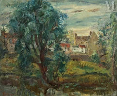 Michel KIKOINE (Rechytsa 1892- Cannes 1968)-Village-img1