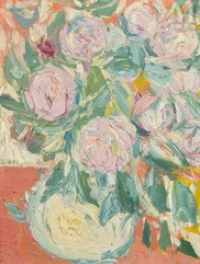 Jacques TRUPHEMUS  (Grenoble 1922)-Bocal de roses-img1