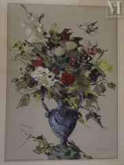 Dimitri BOUCHENE  (St.Tropez 1893 – Paris 1993)-Bouquet  de fleurs-img1