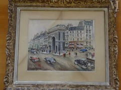 Lucien GENIN  (Rouen 1894 - Paris 1953)-Porte Saint Martin-img1