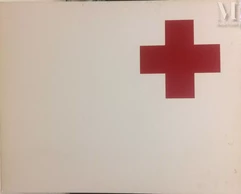 Jean-Pierre RAYNAUD (né en 1939)-Croix rouge 1968-1975-img1