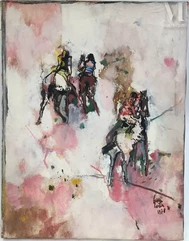 Philippe CARA COSTEA (Méréville 1925-Sadas 2006)-Aux courses-img1