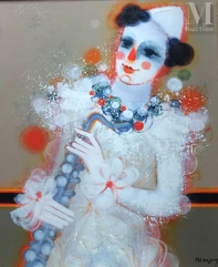 Fréderic MENGUY (1927 - 2007)-Le saxophone bleu-img1