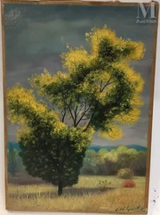 André QUELLIER (1925 - 2010)-Mimosas-img1