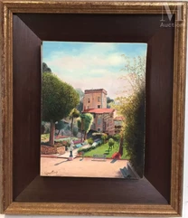 André QUELLIER (1925 - 2010)-Jardin de Sainte Clothilde-img1