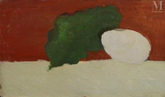 Maurice BRIANCHON (Fresnay sur Sarthe 1899 - Paris 1979)-Œuf et feuille-img1