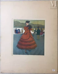 Bernard BOUTET de MONVEL  (1884 - 1949)-La patineuse-img1