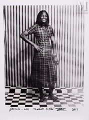 Malick SIDIBÉ (né en 1936)-Portait d'Adèle K. (II), 2011-img1
