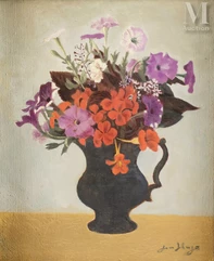 Jean HUGO (Paris 1894 - 1984)-Bouquet de fleurs-img1