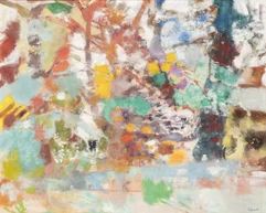 Raymond LEGUEULT  (Paris 1898- 1971)-Les grands arbres aux Sorbiers, circa 1961-img1